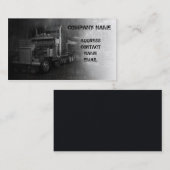 Carte De Visite grand camion dans le gris (Devant / Derrière)