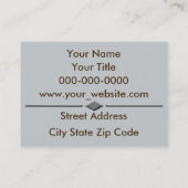 Carte De Visite Grand Canyon (Dos)