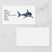 Carte De Visite Grand chasseur de requins blancs (Devant / Derrière)