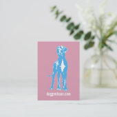 Carte De Visite Grand Danois bleu (Debout devant)