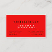 Carte De Visite Grand Danois professionnel (Dos)