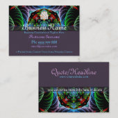 Carte de visite grand format Fractal Mandala Arts (Devant / Derrière)