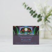 Carte de visite grand format Fractal Mandala Arts (Debout devant)
