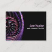 Carte de visite grand format FractalPsy (Dos)