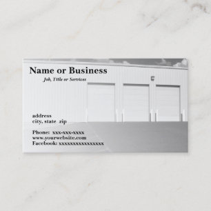 Carte De Visite grand garage public extérieur