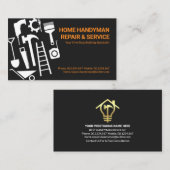 Carte De Visite Grand Handyman Outils Accueil Réparations (Devant / Derrière)