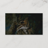 Carte De Visite Grand hibou à cornes (Dos)