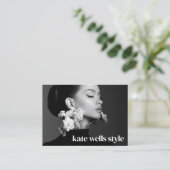 Carte De Visite Grand Instagram Photo Code QR (Debout devant)