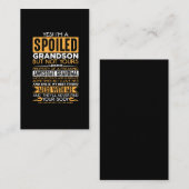 Carte De Visite Grand-mère malveillante (Devant / Derrière)