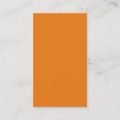 Carte De Visite grand monogramme orange (Dos)