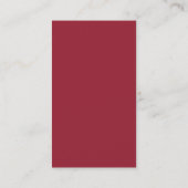 Carte De Visite grand monogramme rouge (Dos)