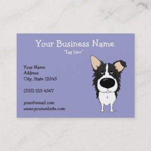 Carte De Visite Grand nez border collie