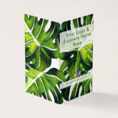 Carte De Visite Grand palmier vert moderne feuilles (Extérieur)