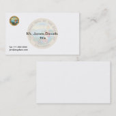 Carte De Visite Grand phoque de Californie (Devant / Derrière)