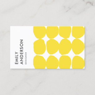 CARTE DE VISITE GRAND POIS JAUNE À GRANDE MAIN DE RÉTRO