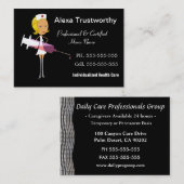 Carte De Visite Grand professionnel d'infirmière privée (Devant / Derrière)