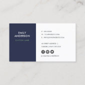 CARTE DE VISITE GRAND RÉTRO GRAND POIS VERT LIME DESSINÉS À LA MAI (Dos)