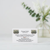 Carte De Visite Grand rv car Motorhome du profondément satisfait (Debout devant)