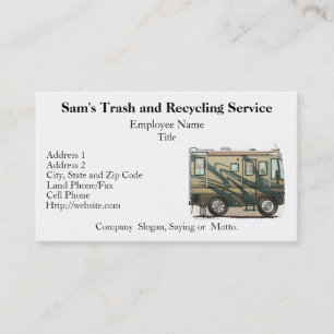 Carte De Visite Grand rv car Motorhome du profondément satisfait