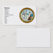 Carte De Visite Grand sceau de Caroline du Nord (Devant / Derrière)