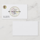 Carte De Visite Grand Sceau de l'Illinois (Devant / Derrière)