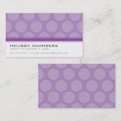 CARTE DE VISITE grand spot motif violet violet vio (Devant / Derrière)