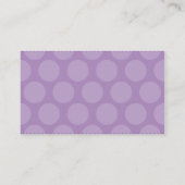 CARTE DE VISITE grand spot motif violet violet vio (Dos)