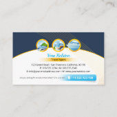 Carte De Visite Grand Tour | Voyage Agent Train Bus Botte (Dos)