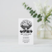 Carte De Visite Grand Volcan - Blanc (Debout devant)
