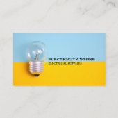 Carte De Visite Grande ampoule, Electricien (Devant)