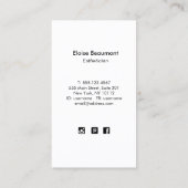 Carte De Visite Grande beauté papillon beauté (Dos)