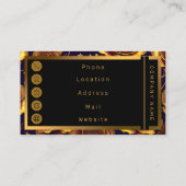 Carte De Visite Grande Collection Rose de luxe Gold tendance (Dos)