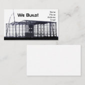 Carte De Visite Grande construction industrielle de structure (Devant / Derrière)