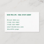 Carte De Visite Grande couverture géante des textes de citation (Dos)