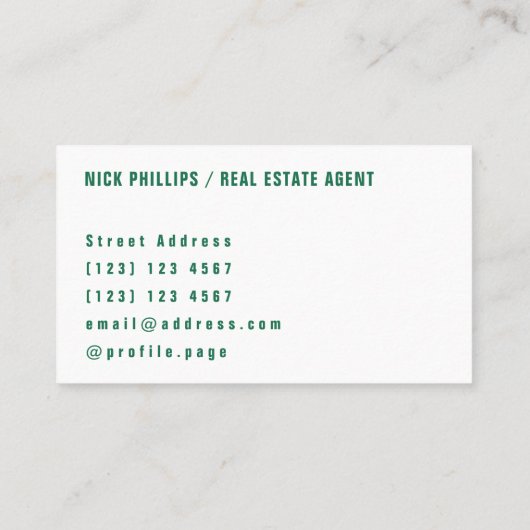 Carte De Visite Grande couverture géante des textes de citation (Dos)