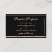 Carte De Visite Grande Parties scintillant violet moderne Rose noi (Dos)