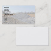 Carte De Visite grande pile de gravier ou de roches (Devant / Derrière)