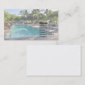 Carte De Visite grande piscine intérieure (Devant / Derrière)