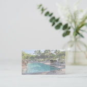 Carte De Visite grande piscine intérieure (Debout devant)