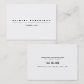 Carte De Visite Grande Plaine Unique Spécial Noir Blanc (Devant / Derrière)