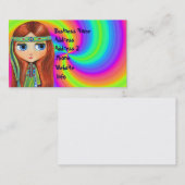 Carte De Visite Grande poupée d'oeil de poussin des années 1960 de (Devant / Derrière)