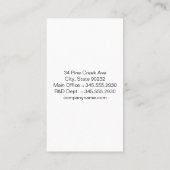 Carte De Visite Grande série | Texture noire (Dos)