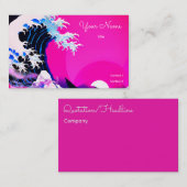 Carte De Visite grande vague moderne (Devant / Derrière)