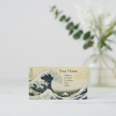 Carte De Visite GRANDE VAGUE MONOGRAMME Bleu (Debout devant)