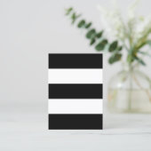 Carte De Visite Grandes bandes noires et blanches (Debout devant)