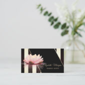 Carte De Visite Grandes Blancs Et Noirs Modernes, Lotus (Debout devant)