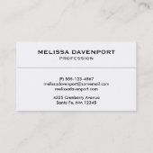 Carte De Visite Grandes Bleues Grunge Texture (Dos)