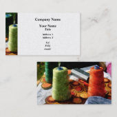 Carte De Visite Grandes bobines de fil - platine (Devant / Derrière)