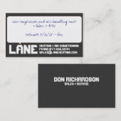 Carte De Visite Grandes évaluations de boîte (Devant / Derrière)