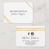 Carte De Visite Grandes Lux Modernes (Devant / Derrière)